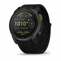 Enduro 3 с черным титановым безелем DLC, черным нейлоновым ремешком UltraFit